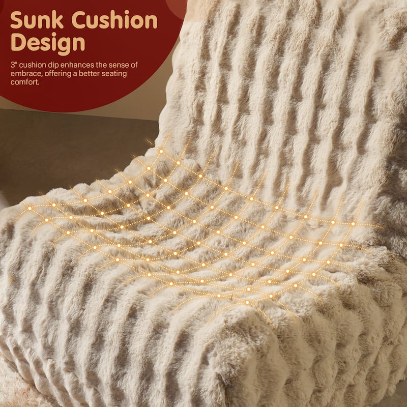 OVIOS Cloud-Like Plush Bean Bag Chair (Reinforced Pile Edition)