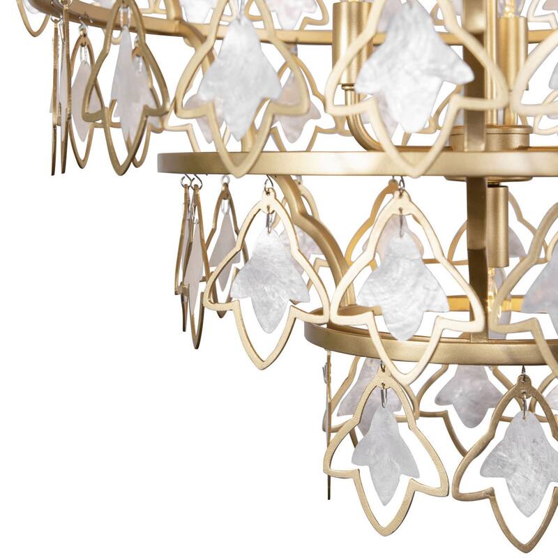 Varaluz Fleur 10-Light Chandelier - French Gold