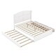 preview thumbnail 26 of 26, Multiple Storage Space Wood Queen Size Platform Bed with Twin Size Trundle and 2 Drawers