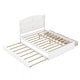 preview thumbnail 26 of 26, Queen Size Platform Bed with Twin Size Trundle and 2-Drawers for Bedroom, No Box Spring Required, Easy Assembly, Antique Grey