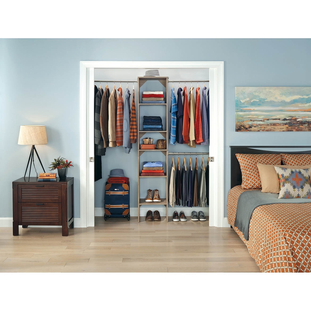 ClosetMaid SpaceCreations 56-127 in. Closet System - On Sale - Bed Bath &  Beyond - 17177176
