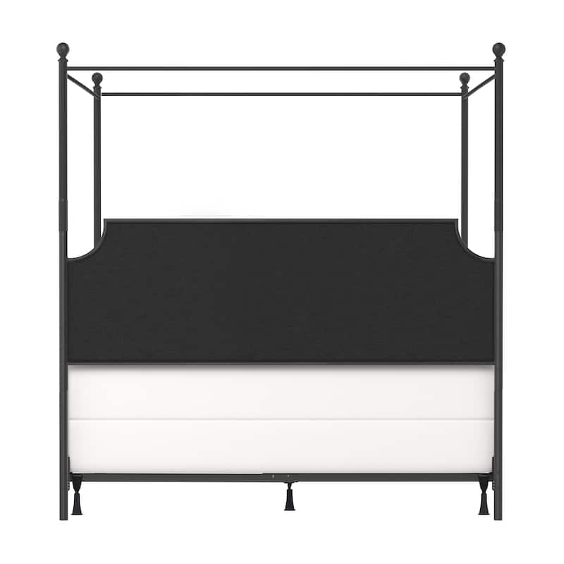 McArthur Metal and Upholstered Canopy Bed