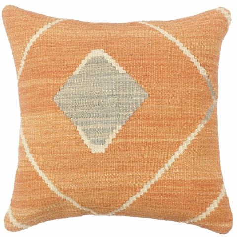 Turkish Eclectic McKee Hand Woven Kilim Pillow