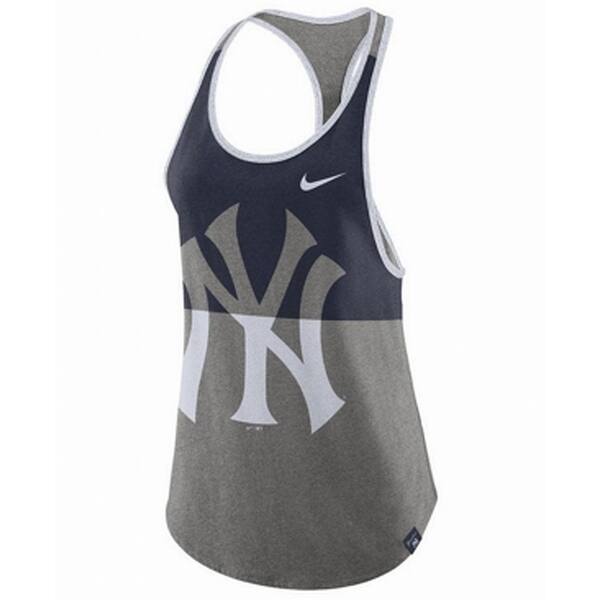Shop Nike Women S Top Gray Blue Large L Tank Cami York Printed