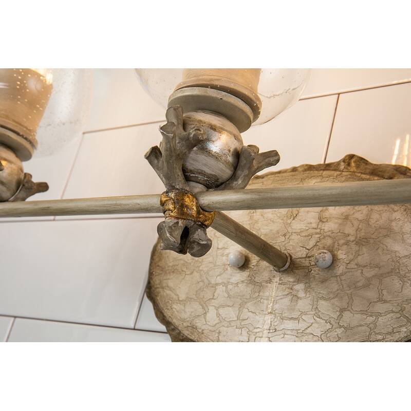 Trellis 3-Light Vanity in Bone