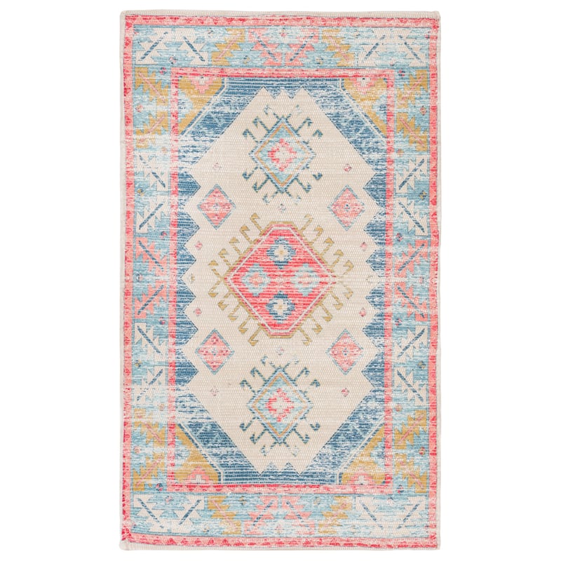 SAFAVIEH Handmade Saffron Miesha Modern Tribal Cotton Rug