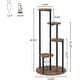 preview thumbnail 4 of 2, 4-Tier Plant Stand Indoor, Tall Wood Plant Shelf Holders for Garden