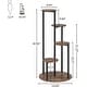 preview thumbnail 5 of 10, 4-Tier Plant Stand Indoor, Wood Plant Flower Shelf Holders for Balcony