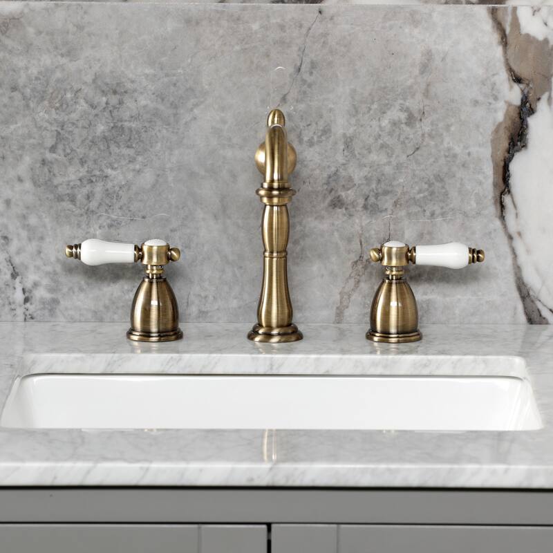 Kingston Brass Bel-Air Widespread Bathroom Faucet with Brass Pop-Up