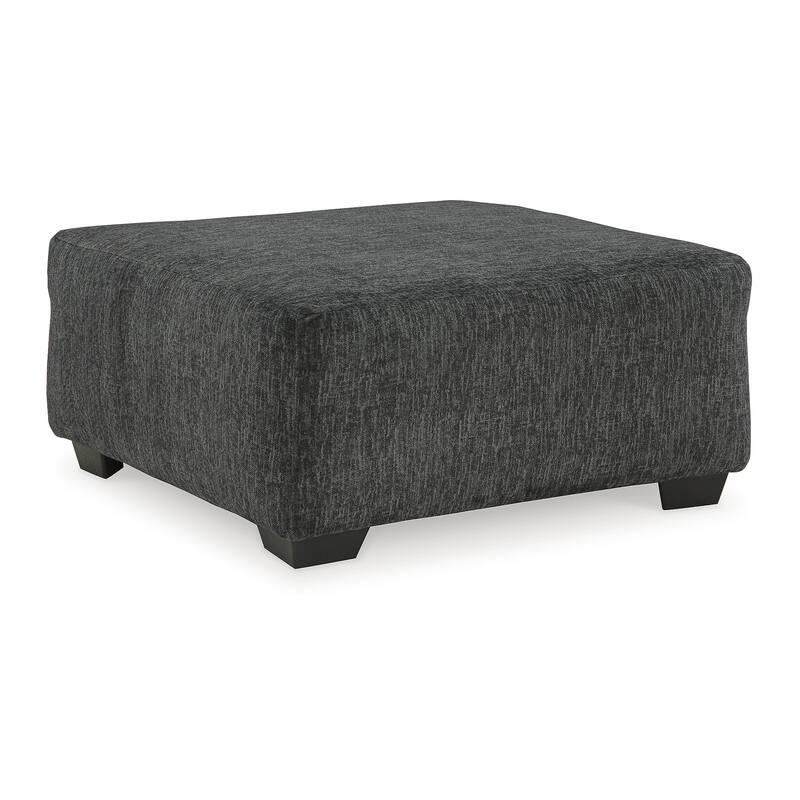 Signature Design by Ashley Biddeford Black/Gray Oversized Accent Ottoman