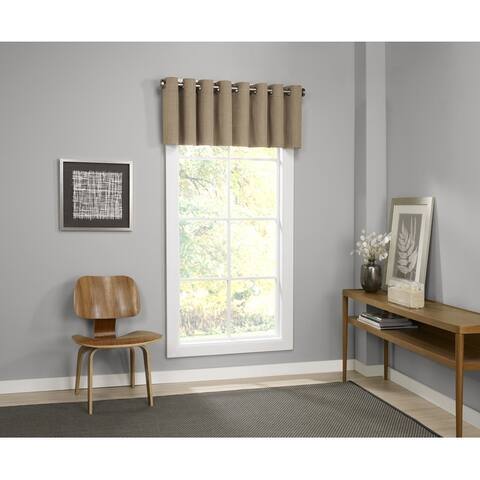 Eclipse Palisade Blackout Grommet Window Valance - 52x18