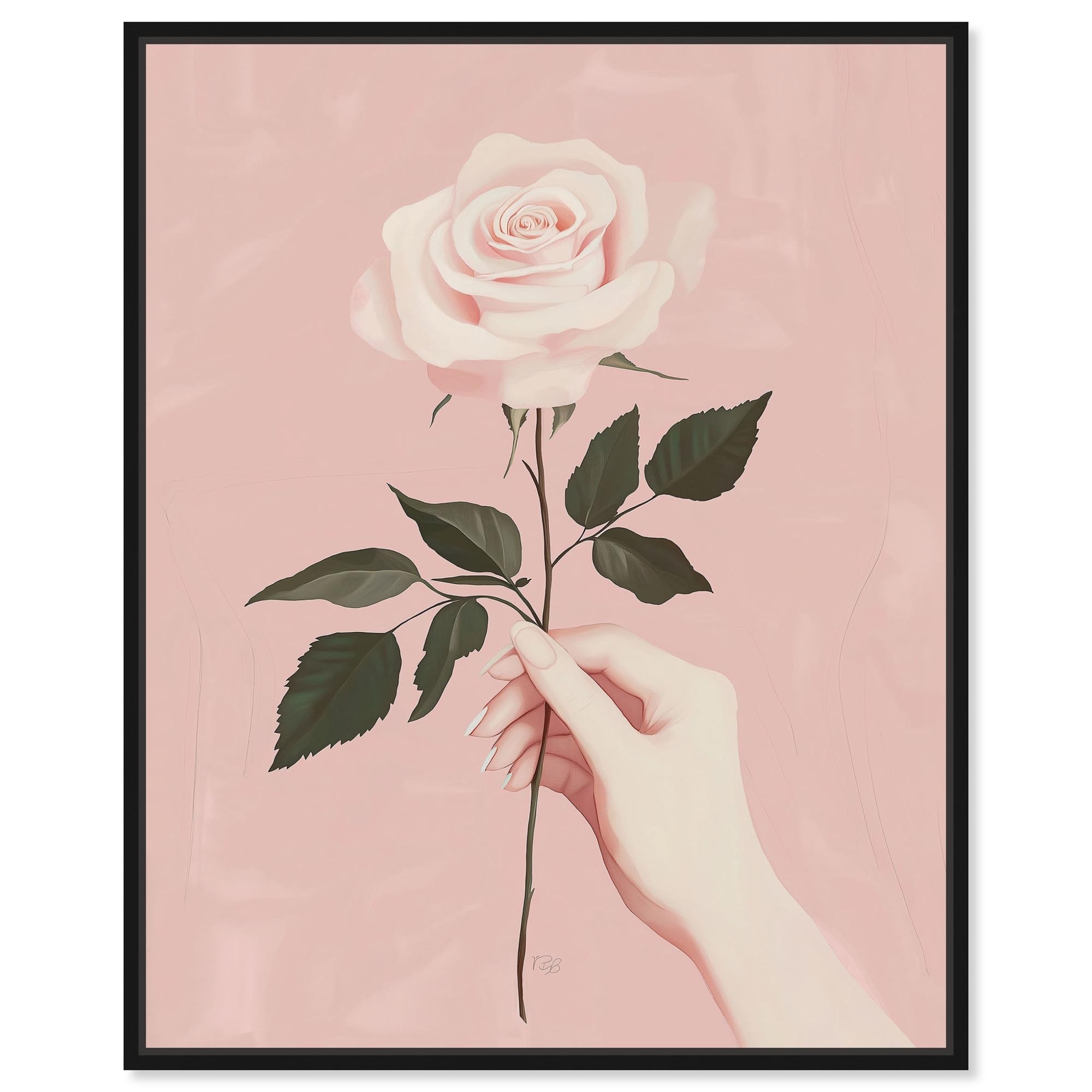 Gift of a Rose Canvas by Art Remedy