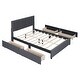 preview thumbnail 3 of 18, Queen Size Upholstered Platform Bed