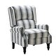 preview thumbnail 95 of 100, Olympus Upholstered Classic Manual Wingback Recliner with Spindle Legs by HULALA HOME