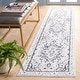 preview thumbnail 3 of 11, SAFAVIEH Layla Keren Shabby Chic Farmhouse Rug 2'2" x 9' Runner - Ivory Grey/Charcoal - Runner