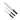 Dura Living Superior 3-Piece Kitchen Knife Set - Forged Stainless Steel Cooking Knives, Black