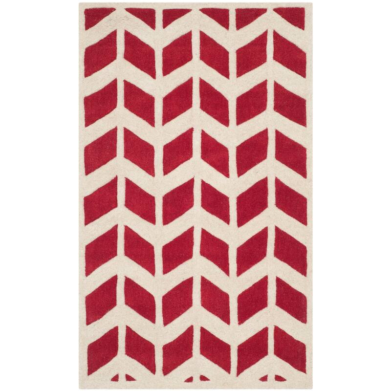 SAFAVIEH Handmade Chatham Aloyse Modern Wool Rug