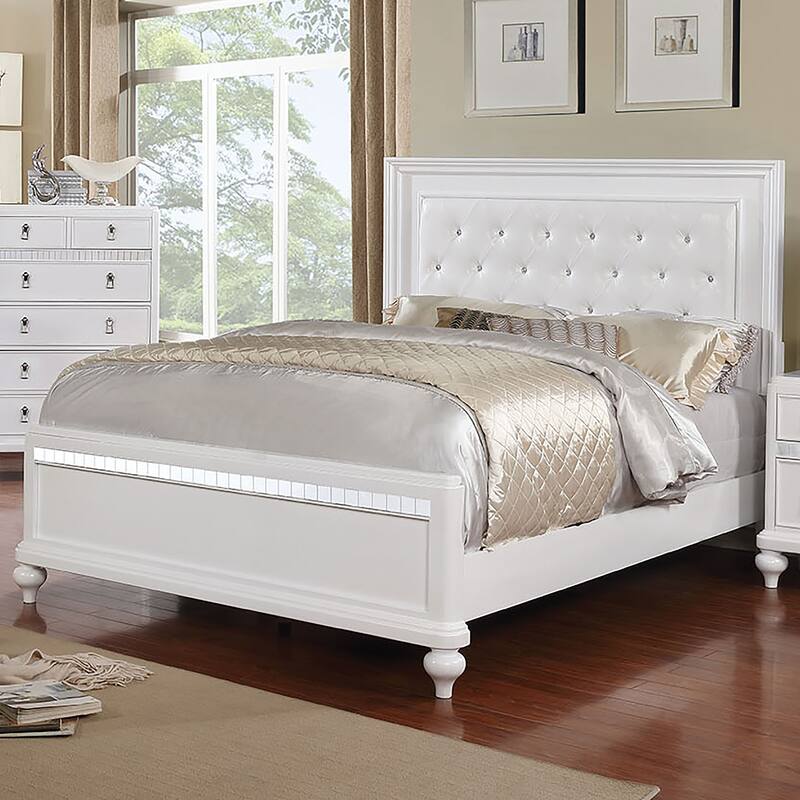 Copper Grove Dzhebel II Glam Button Tufted Panel Bed