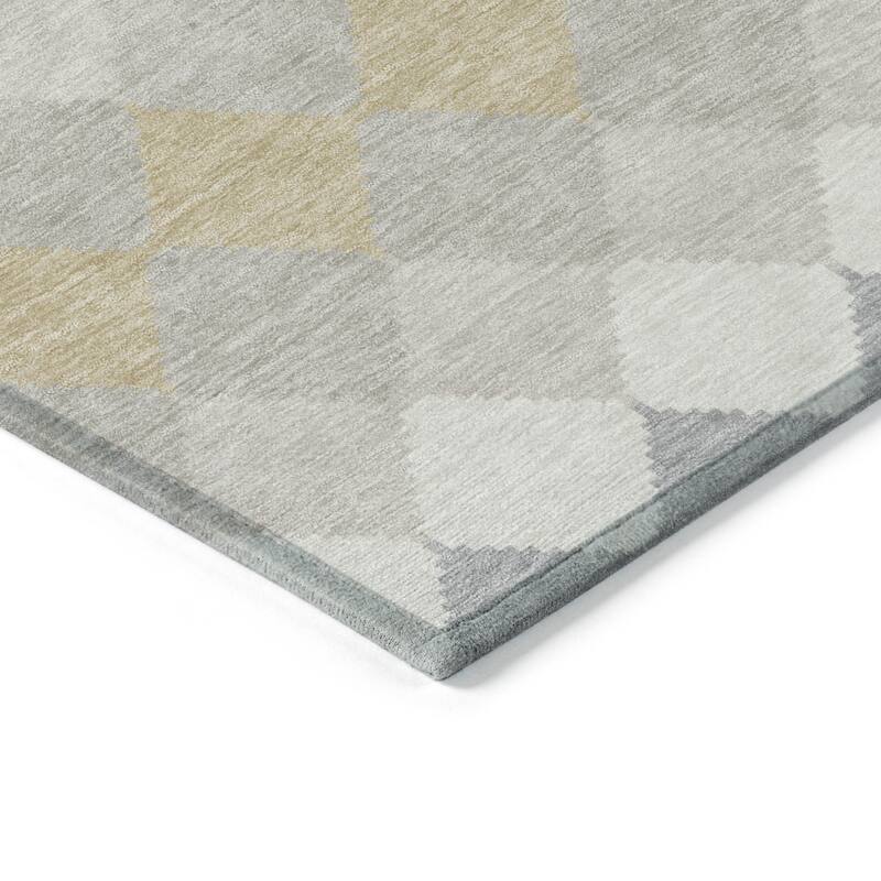 HomeRoots Geometric Transitional Rectangle Outdoor Rug