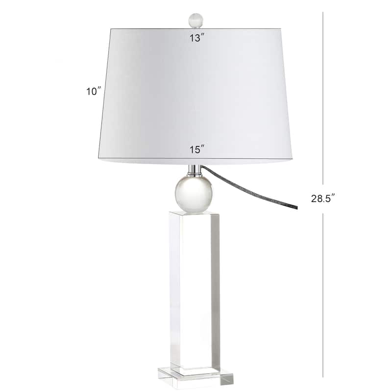 Carr 28.5" Crystal LED Table Lamp, Clear by JONATHAN Y