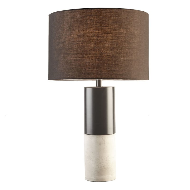 28" Modern Concrete Living Room Table Lamp