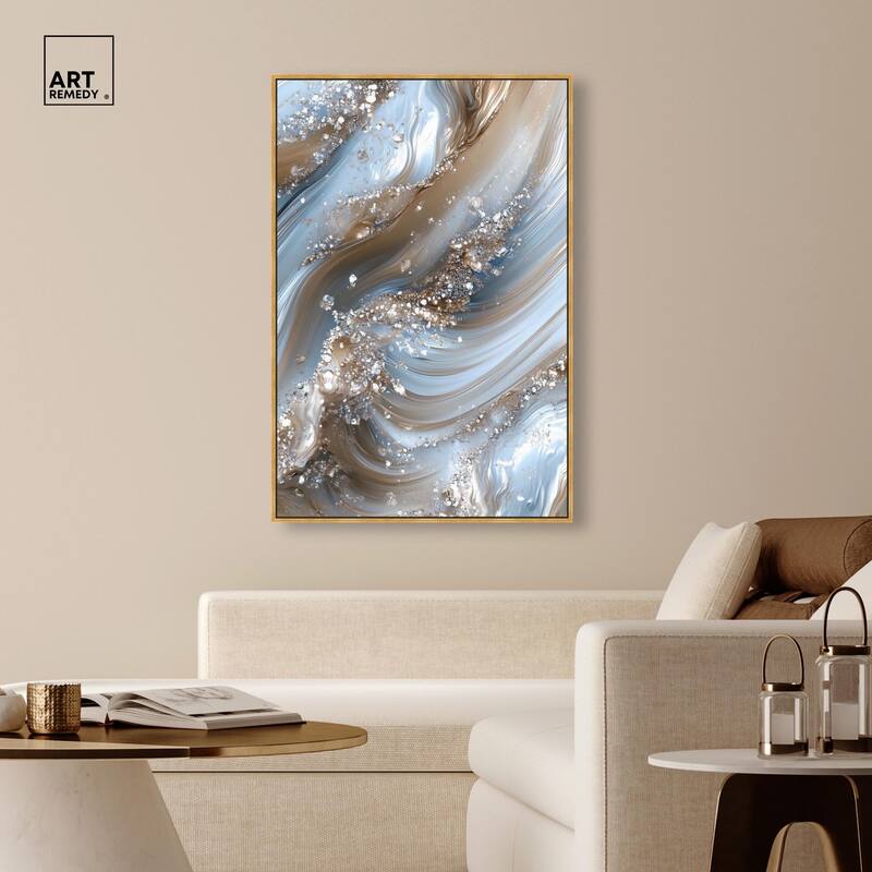Crystal Ice Storm Canvas by Art Remedy