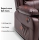 preview thumbnail 21 of 21, Mcombo Small Sized Power Lift Recliner Chair with Massage and Heat, USB Ports, Faux Leather 7409