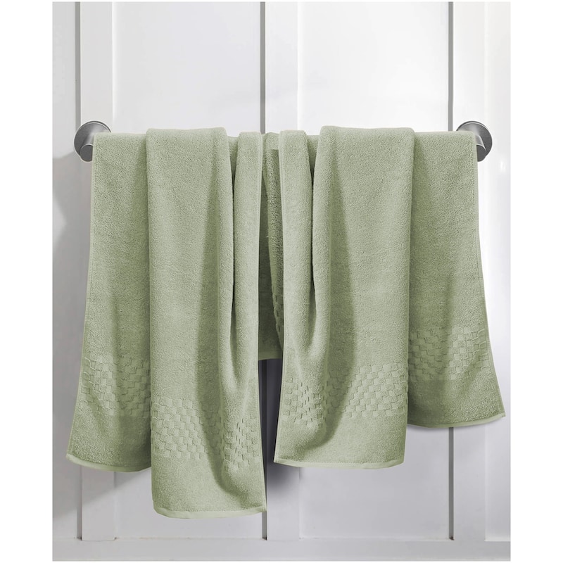 Feather and Stitch NY 650 GSM Premium Cotton 6 Piece Towel Set Super Absorbent Quick Dry Spa Quality