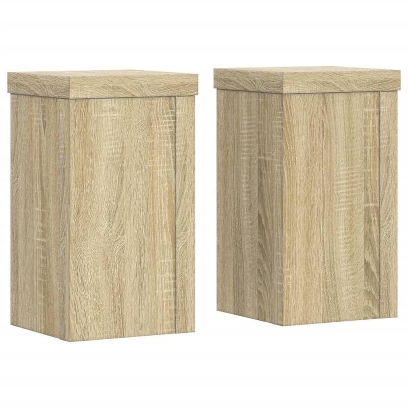 vidaXL Plant Stand Set of 2 Oak Engineered Wood