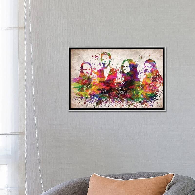 iCanvas "Metallica" by Aged Pixel Framed