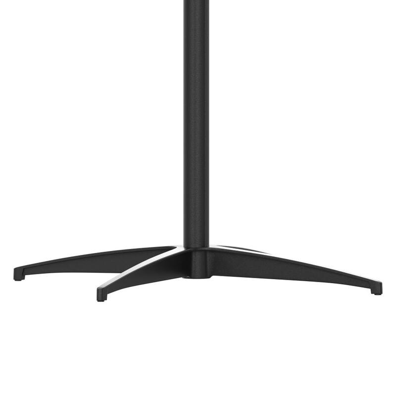 24" Round Wood Cocktail Table with 30" and 42" Columns