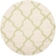 preview thumbnail 162 of 200, SAFAVIEH Handmade Cambridge Luisa Moroccan Trellis Wool Rug 4' Round - Ivory/Light Green - Round
