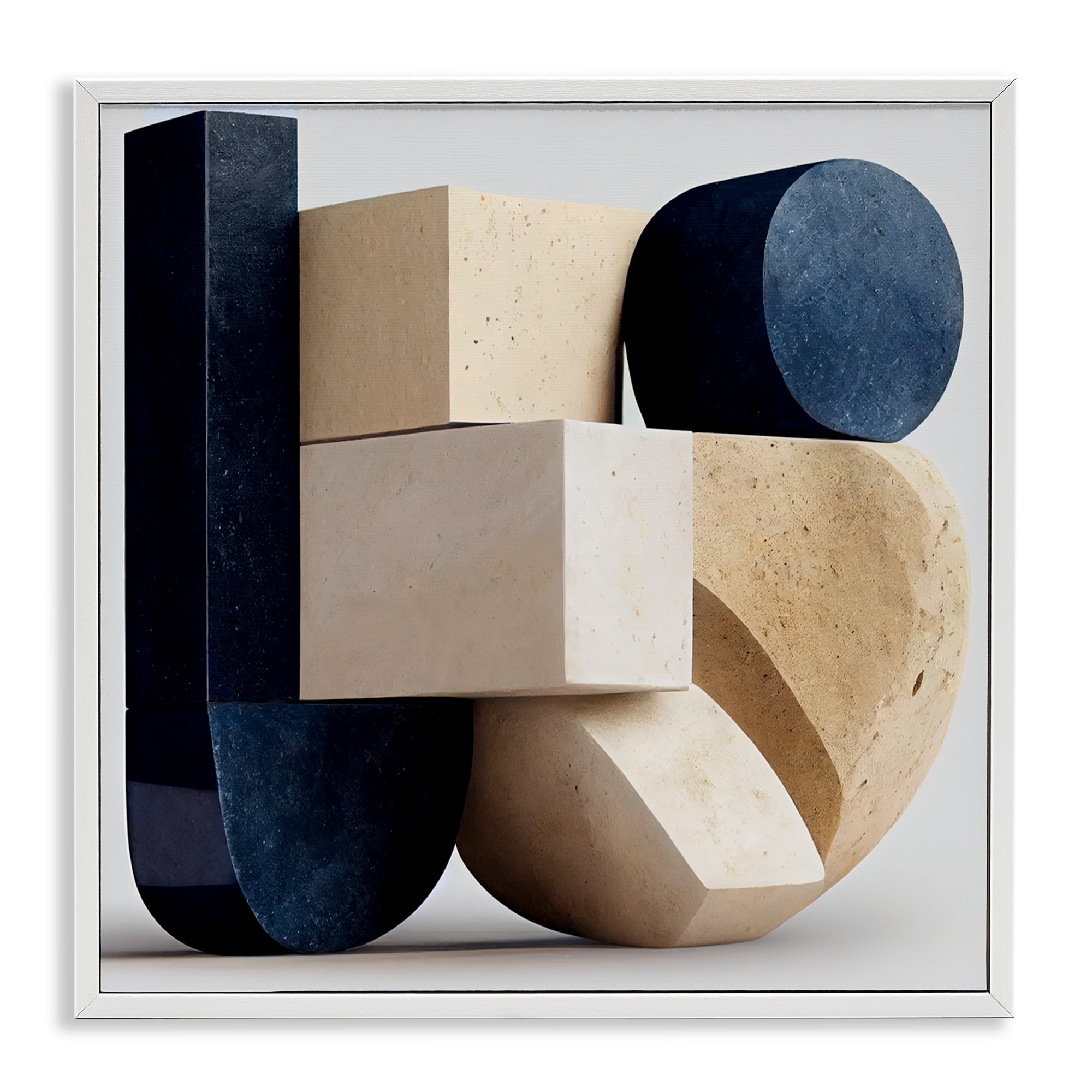 Stupell Shapes Of Things Geometric Contour Framed Giclee Art Design By Sasha