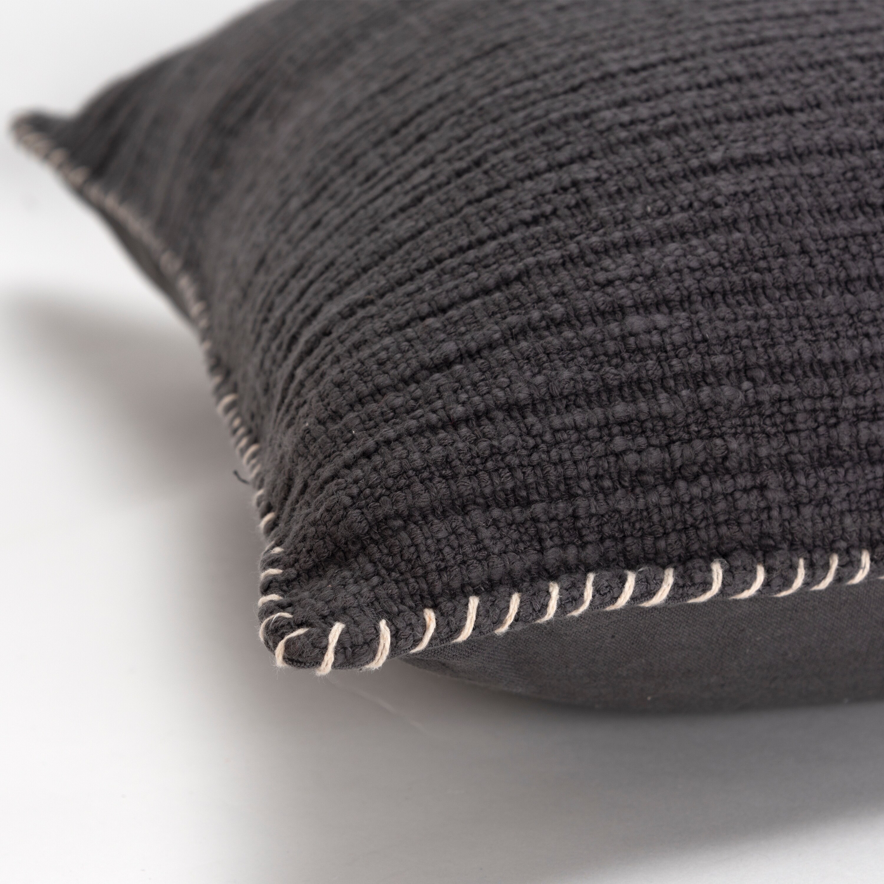 Rizzy Home Textured Stripe Woven Solid Throw Pillow Cover - Picture 10 of 28