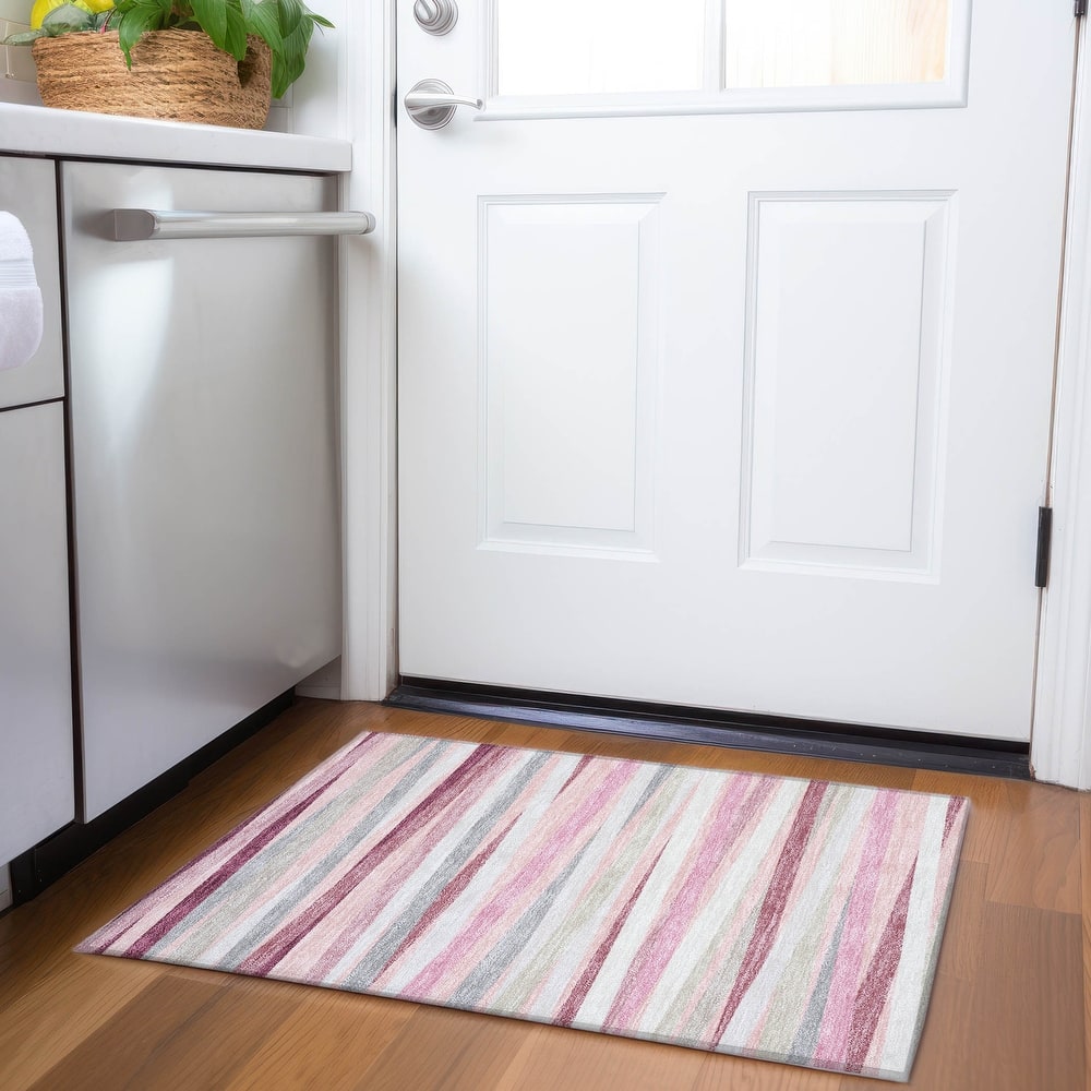 Premium Washable Super Soft Modern Stripes Mayfield Rug