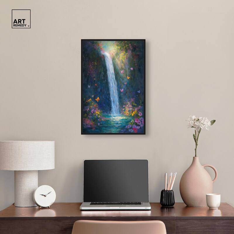 Hidden Falls II Canvas by Art Remedy