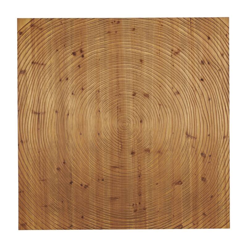 Wood Geometric Handmade Spiral Home Wall Decor - Brown - Roche River Decor