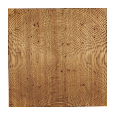 Wood Geometric Handmade Spiral Home Wall Decor - Brown - Roche River Decor