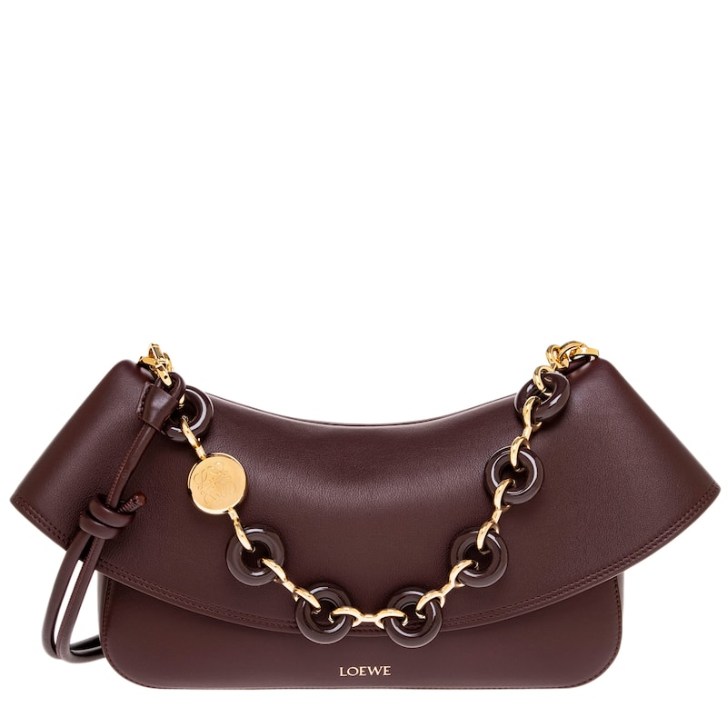 Loewe Medium Ola Bag - Dark Burgundy
