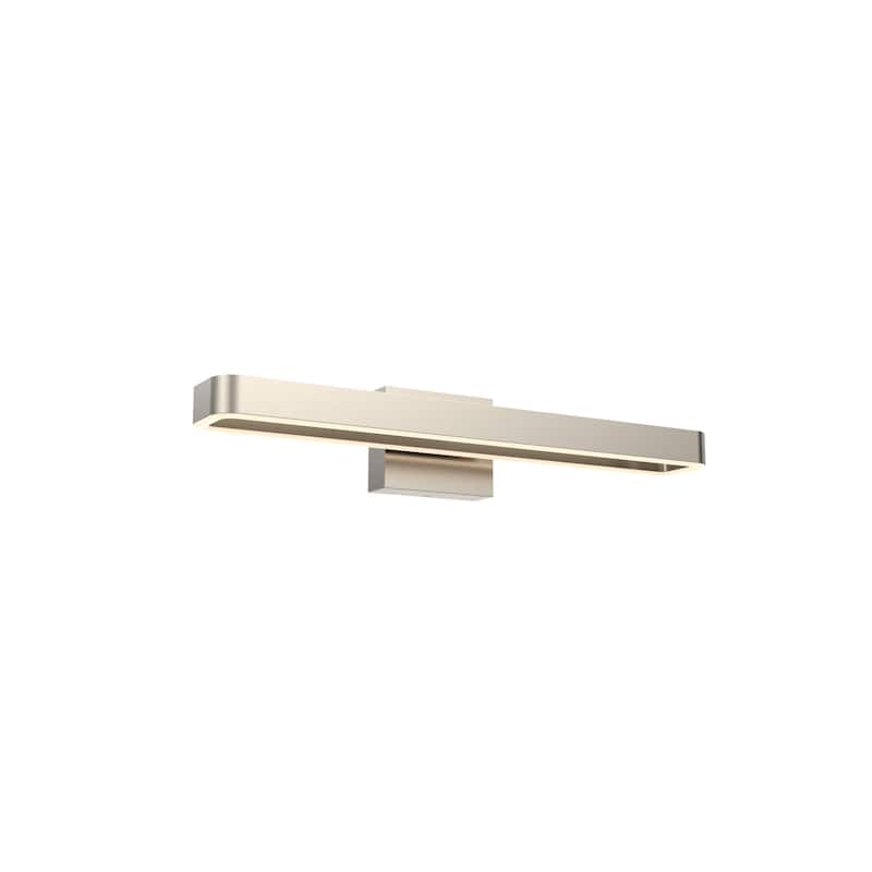 Aria 24 Inch Rectangular Swivel Vanity Wall Sconce - Satin Nickel