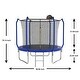 preview thumbnail 8 of 6, 8FT Outdoor Trampoline with Basketball Hoop and Enclosure