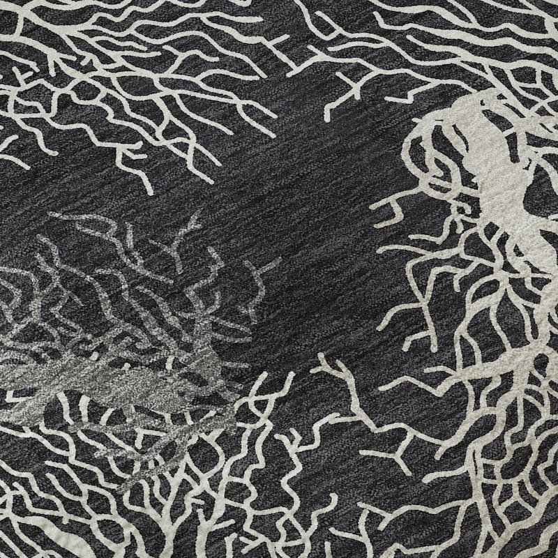Premium Washable Super Soft Coastal Coral Mayfield Rug