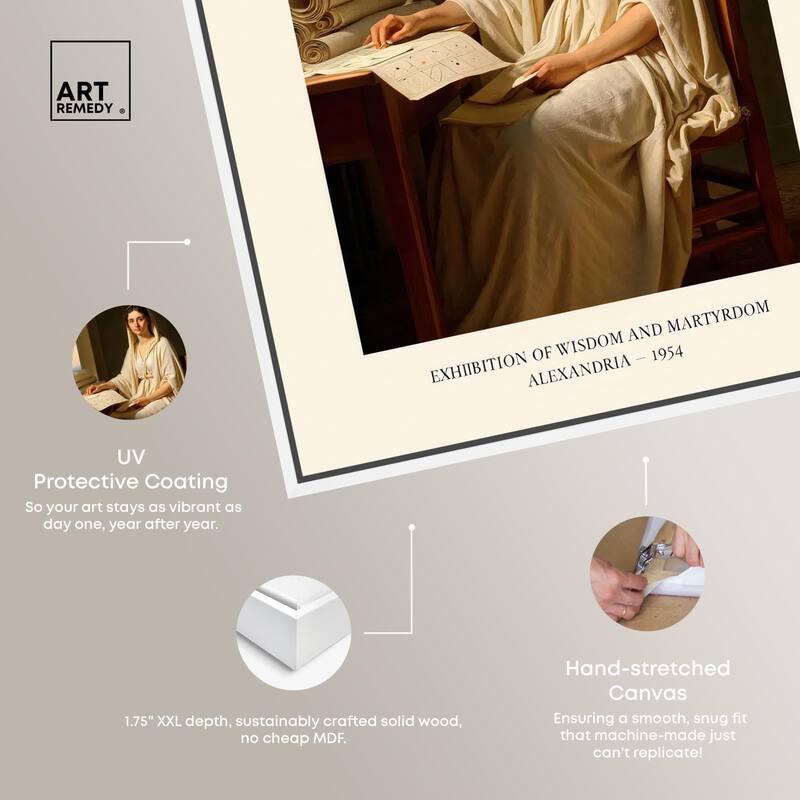 Philosopher of Alexandria Canvas by Art Remedy