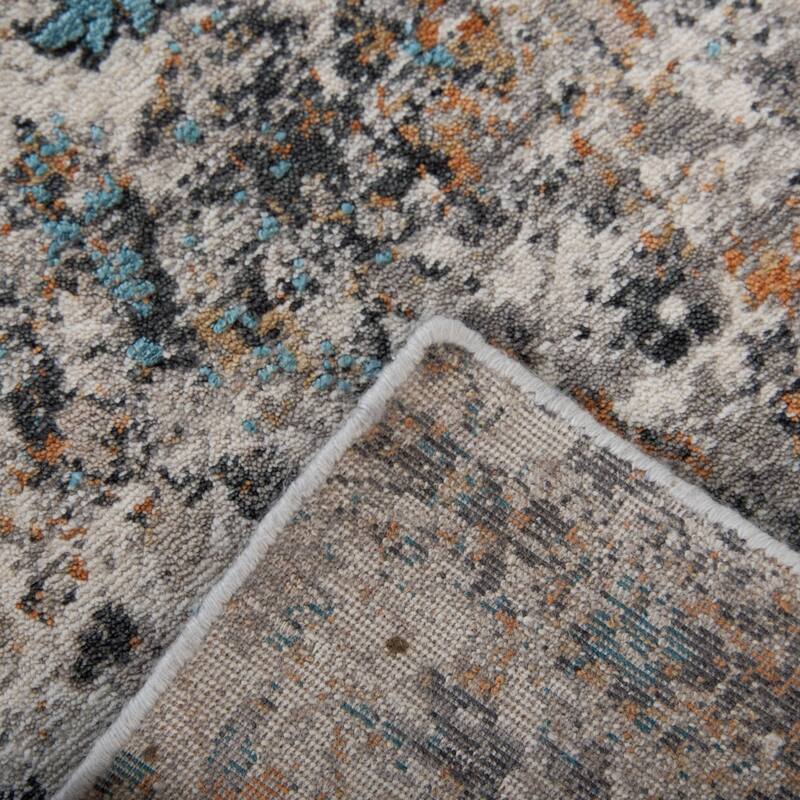 Alora Decor Cosmopolitan Contemporary Ivory Wool/Tencel Area Rug