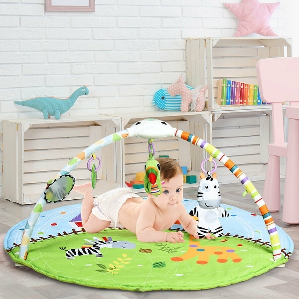 Baby Activity Educational Gym Play Mat with Hanging Toys. Opens flyout.