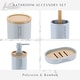 preview thumbnail 8 of 63, Bathroom Accessories with Natural Accents, Modern 6-piece Set