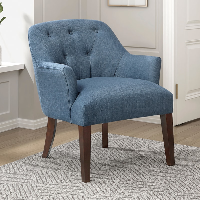 Sterling 26.5" Textured Accent Chair - Button-tufted Chair Back
