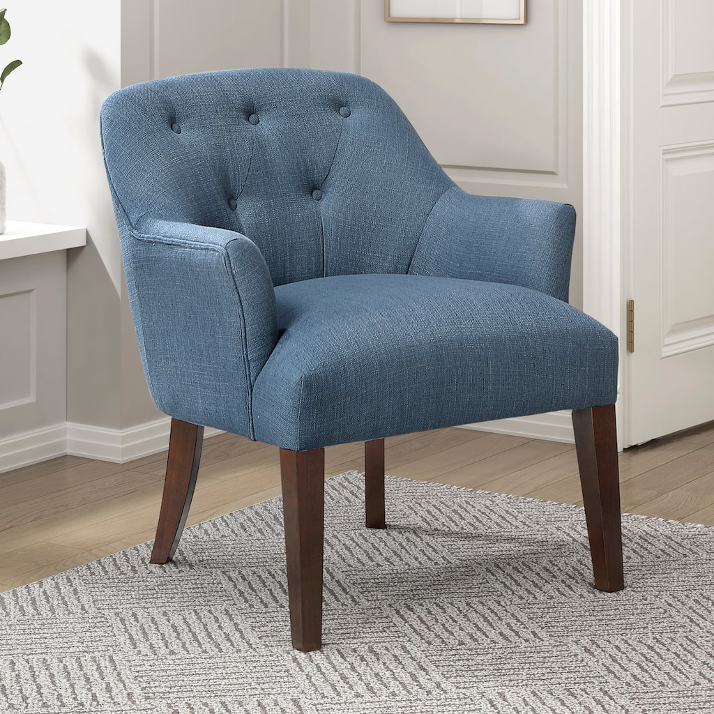 Sterling 26.5" Textured Accent Chair - Button-tufted Chair Back