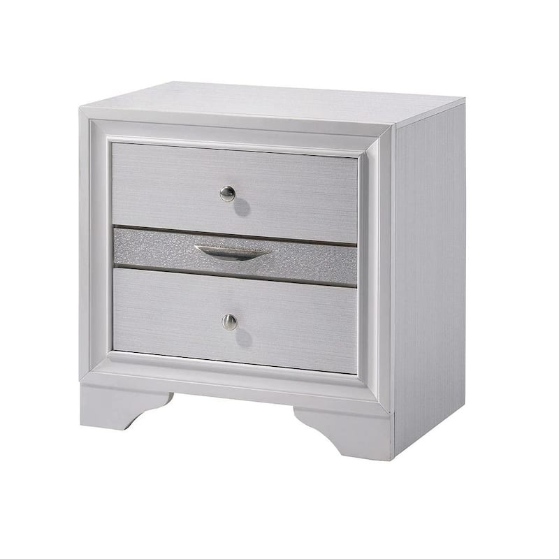 Accents Hidden Jewelry Drawer Nickel Round Knob Bedside Table