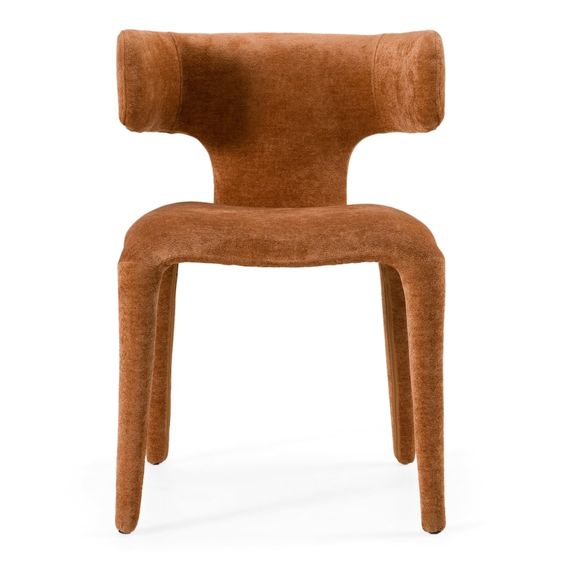 Modrest Saehee Modern Rust Velvet Dining Chair